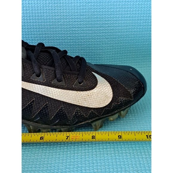 Nike Size 8 Mens Alpha Menace Pro Mid Football Cleats Black Silver - Picture 12 of 12